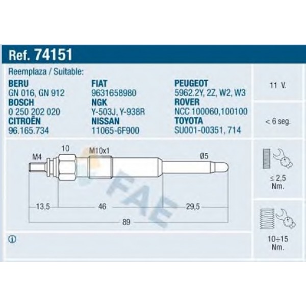 E 74151 FAE