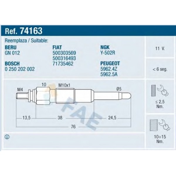 E 74163 FAE