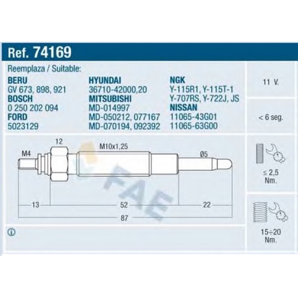 E 74169 FAE