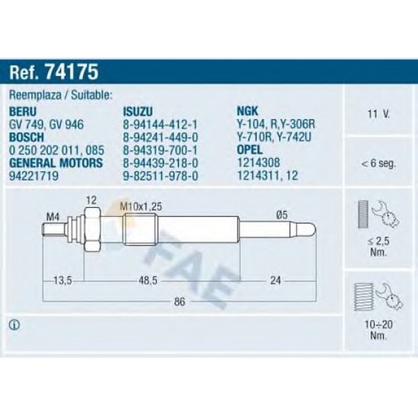 E 74175 FAE