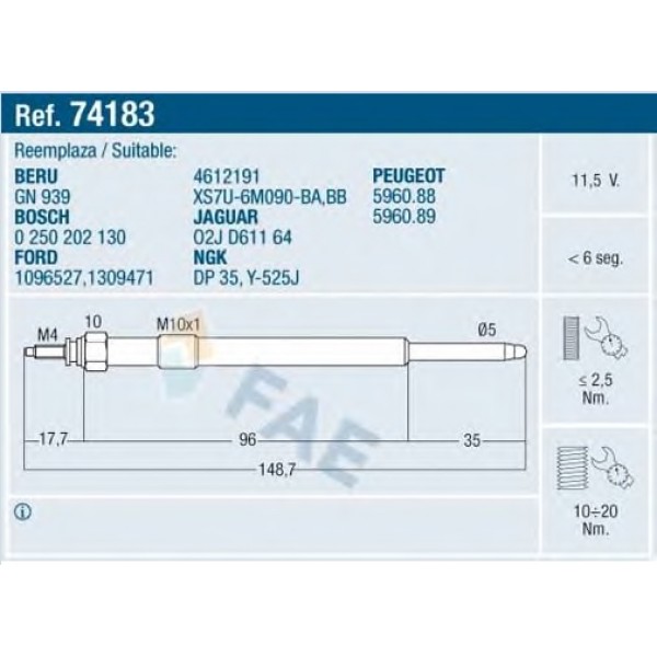 E 74183 FAE