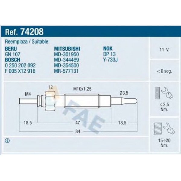 E 74208 FAE