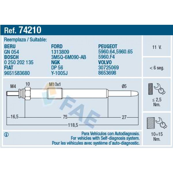 E 74210 FAE