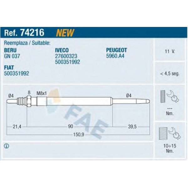 E 74216 FAE