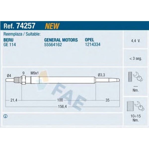 E 74257 FAE