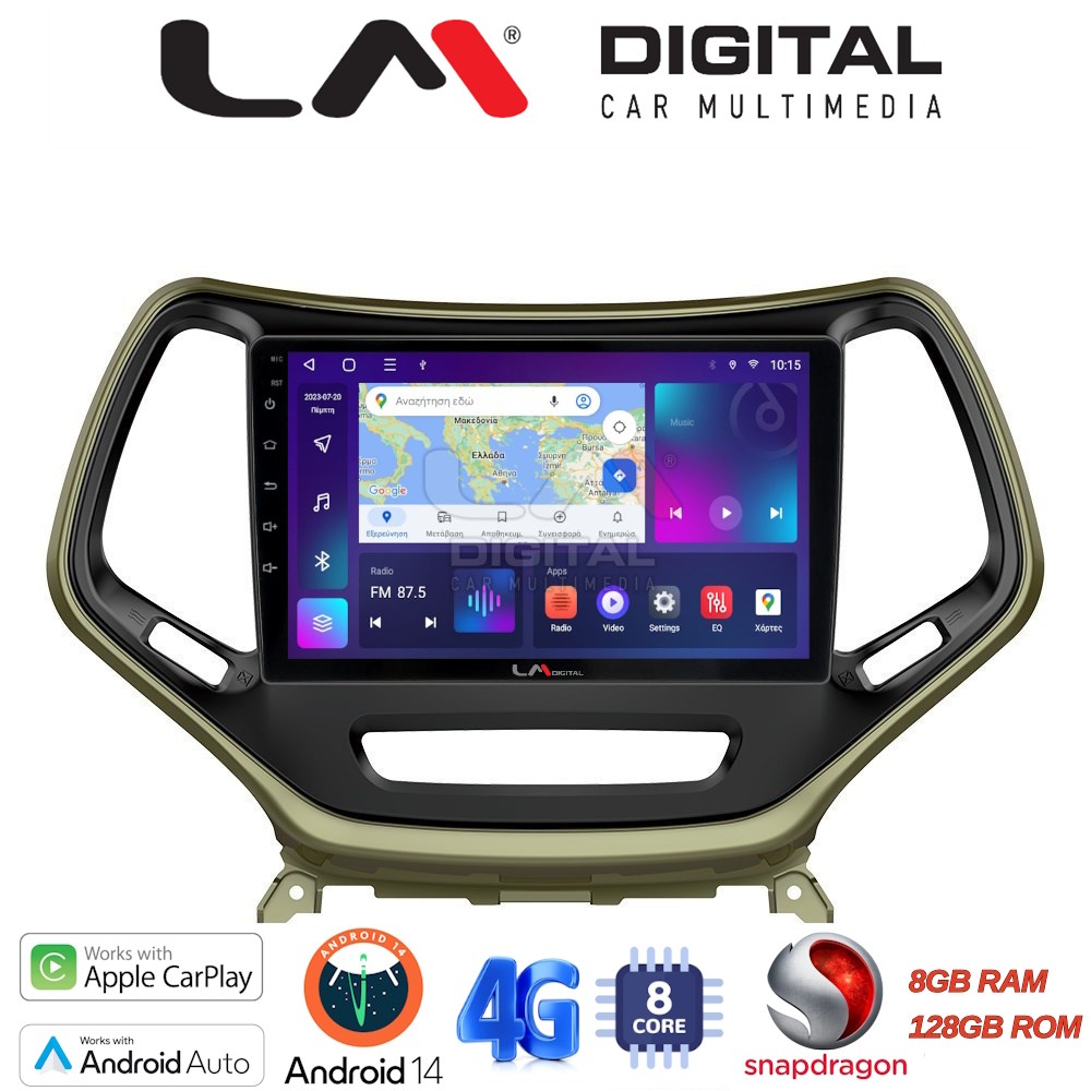 LM Digital - LM ZT8119 GPS Οθόνη OEM Multimedia Αυτοκινήτου για JEEP CHEROKEE 2014>  (CarPlay/AndroidAuto/BT/GPS/WIFI/GPRS)