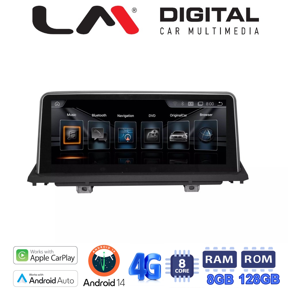 LM Digital - LM G497M10 EVO Οθόνη OEM Multimedia Αυτοκινήτου για BMW X5 (F15) '13 > '18 BMW X6 (F16) '15 > '19 (CarPlay/AndroidAuto/BT/GPS/WIFI/GPRS)